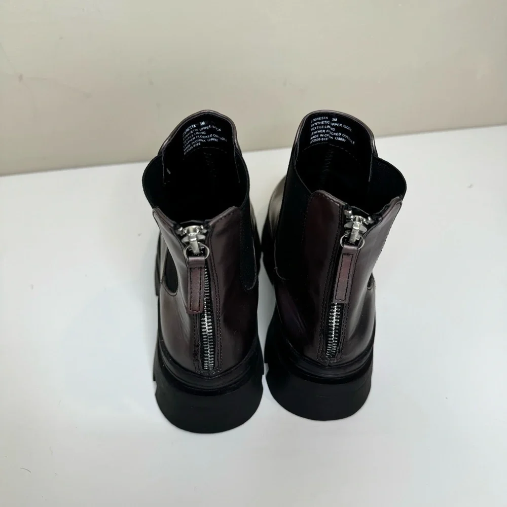 Steve Madden Iridescent Black Girls Boots Booties Sz 3 NWOT